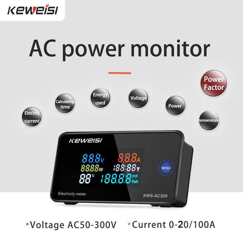 KWS-AC300 AC 50-300V voltímetr - Renewable Energy Demonstration Kit reseña y precio